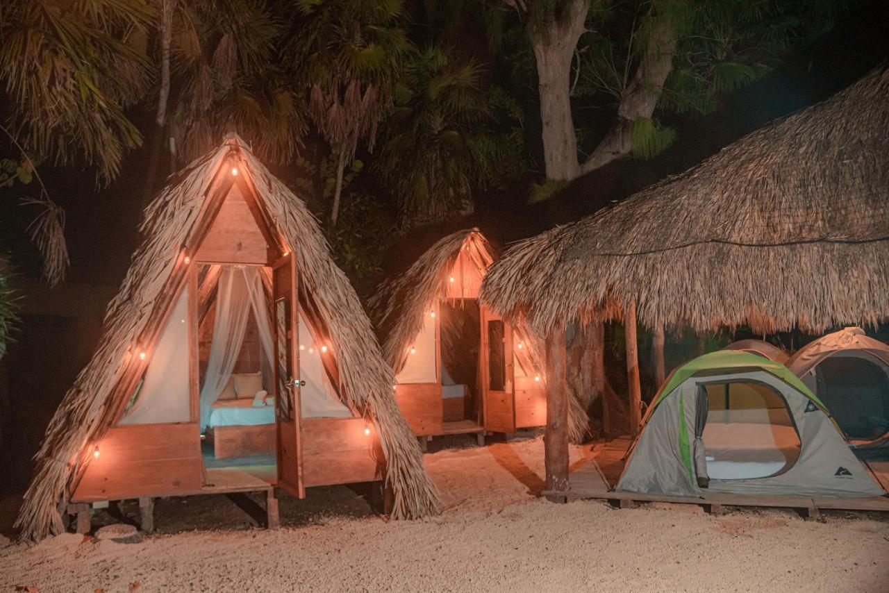 Mapache Hostel & Camping Isla Holbox ภายนอก รูปภาพ