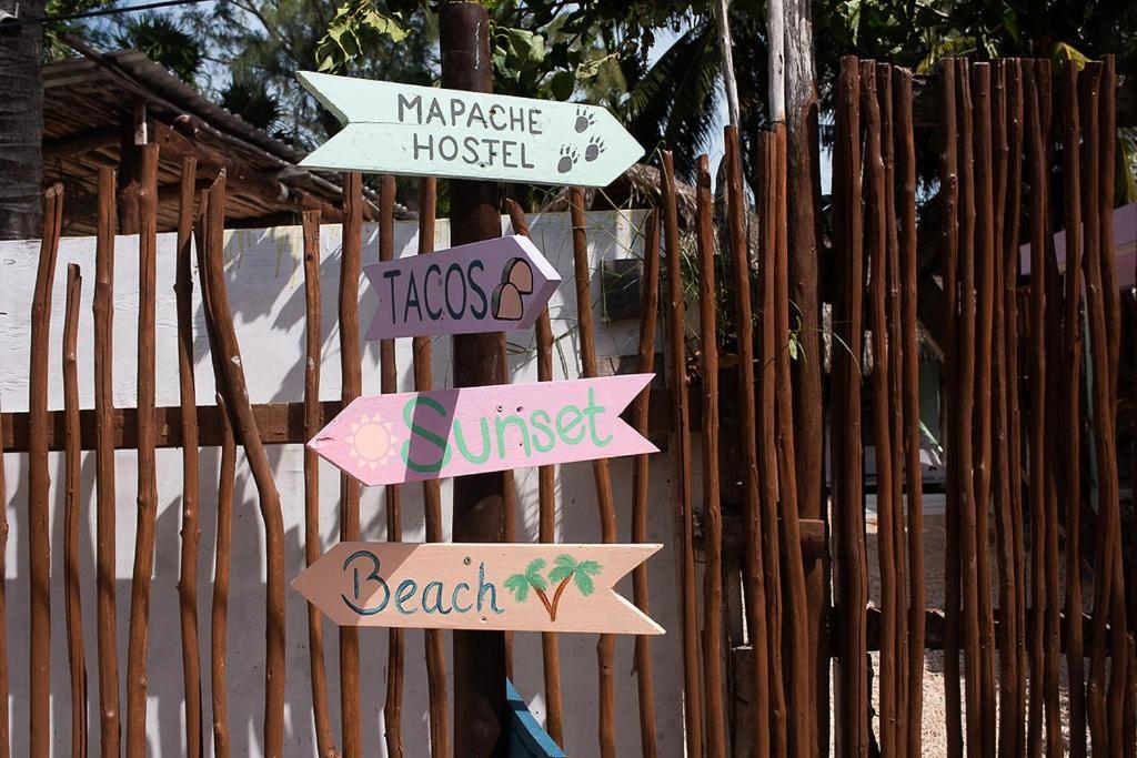 Mapache Hostel & Camping Isla Holbox ภายนอก รูปภาพ