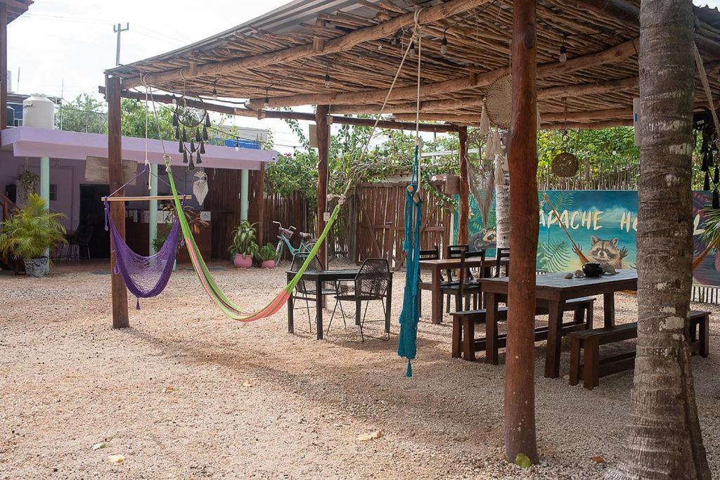 Mapache Hostel & Camping Isla Holbox ภายนอก รูปภาพ