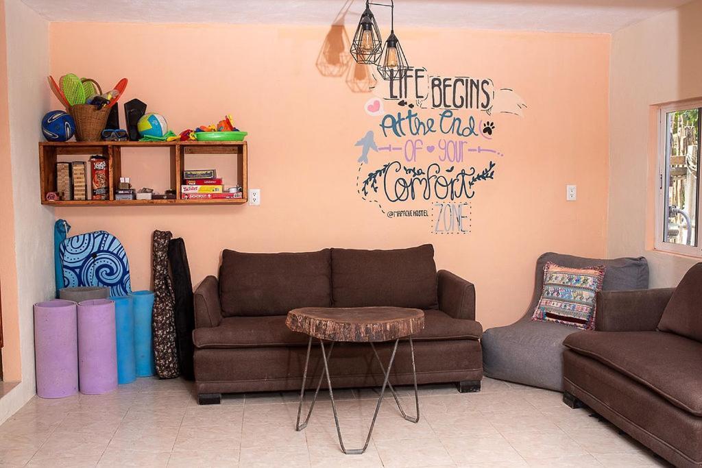 Mapache Hostel & Camping Isla Holbox ภายนอก รูปภาพ